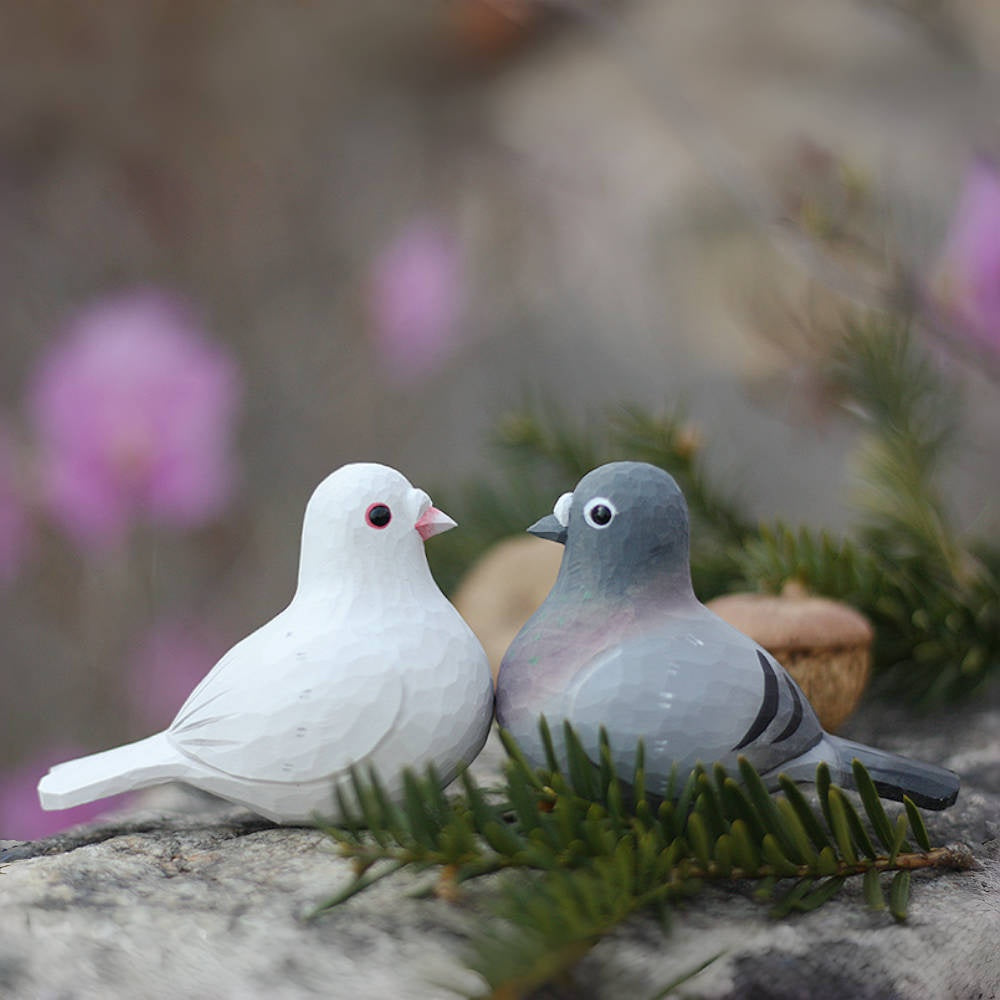 Adorable Long-tailed-Tit Figurines for Home Decor – Wooden Islands