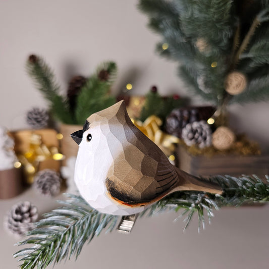 Tufted Titmouse Bird Clip-on Ornament