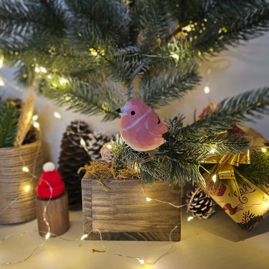 Rosefinch Bird Clip-on Ornament