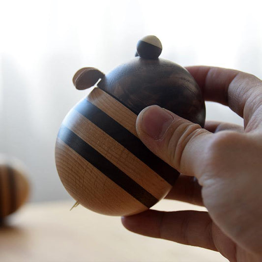 Bee Toothpick Holder Wooden Handmade Table Decorations - Wooden Islands