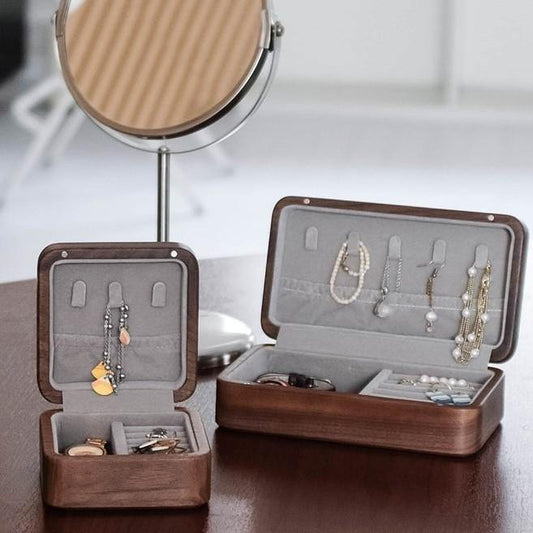 Chocolate Travel Jewelry box Wooden Handmade - Wooden Islands