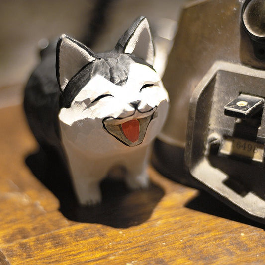 Hand-Painted Wooden Corgi and Husky Figurines – Adorable Artisan Decor - Wooden Islands