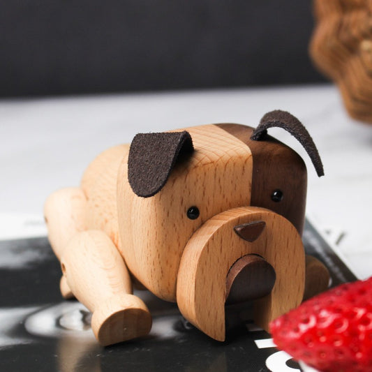 Handmade Puppy Wooden Figurines - Wooden Islands