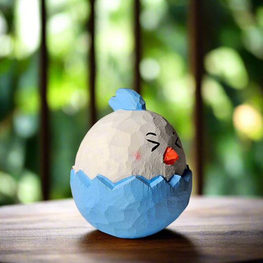 Newborn Chicken in Egg Shell - Wooden Islands