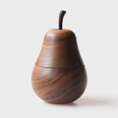 Toothpick holder Handmade Wooden Pear Table Decoration - Wooden Islands