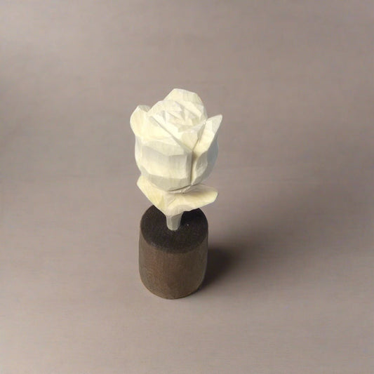 Unfinished Wood Rose - Wooden Islands