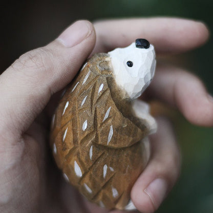 Adorable Little Hedgehog Figurine - Perfect Collectible or Gift for Animal Lovers - Wooden Islands