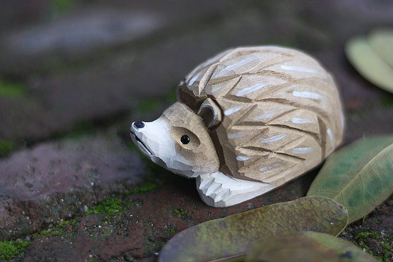 Adorable Little Hedgehog Figurine - Perfect Collectible or Gift for Animal Lovers - Wooden Islands