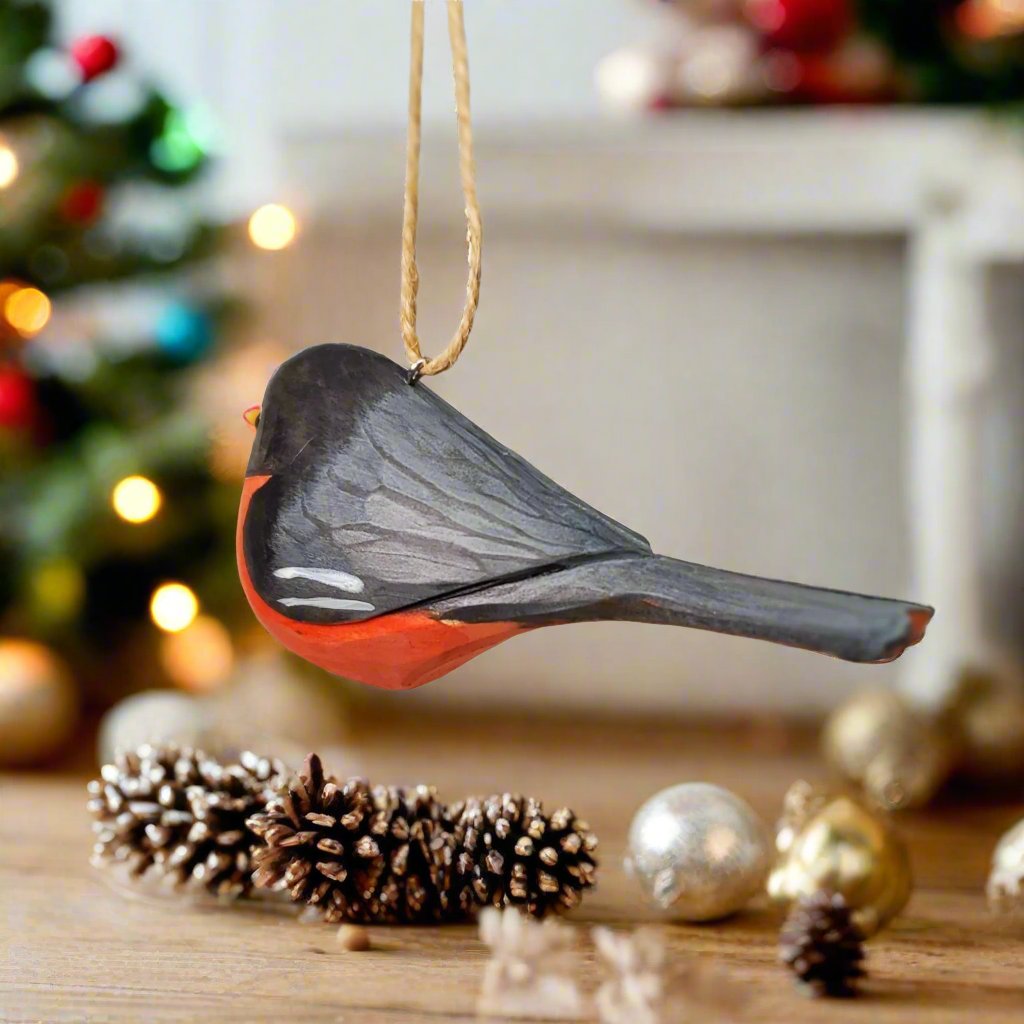 America Robin bird Hanging Ornaments - Wooden Islands