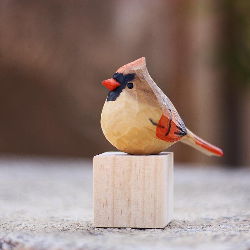 Cardinal Bird Figurines for Home Decor - Gift for Bird Lover – Wooden  Islands