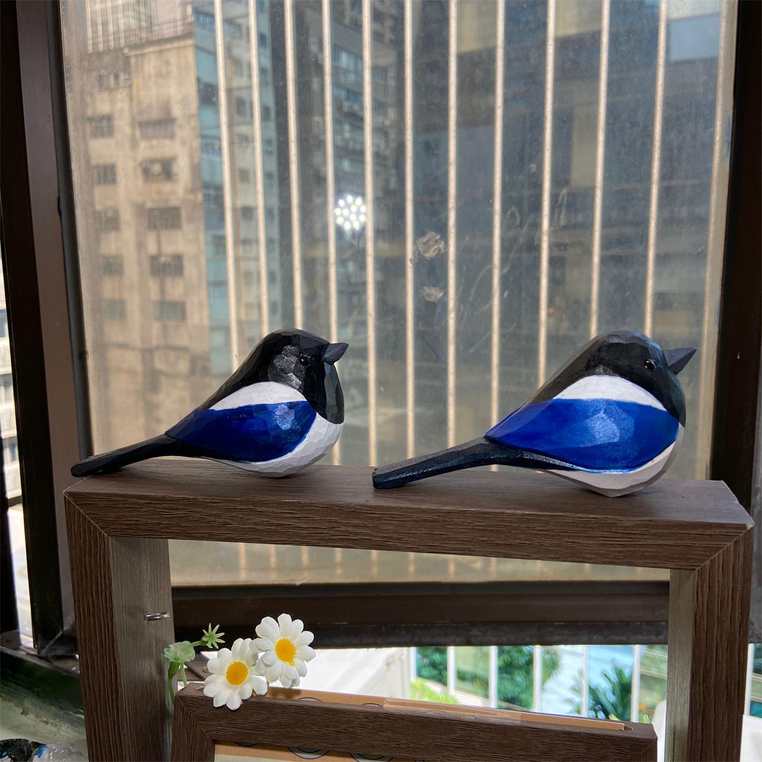 Customize Wooden Magpie Pair - Wooden Islands