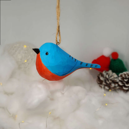Eastern Bluebird Hanging Ornaments - Wooden Islands