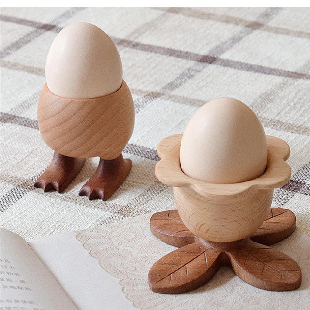Egg Holder Stand Wooden Cute Desktop Ornament – Wooden Islands