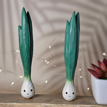 Green Onions Figurine - Wooden Islands