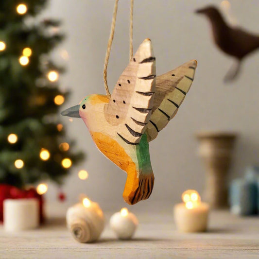 Hummingbird Hanging Ornaments - Wooden Islands