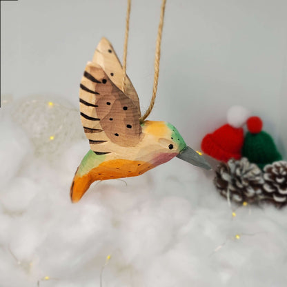 Hummingbird Hanging Ornaments - Wooden Islands