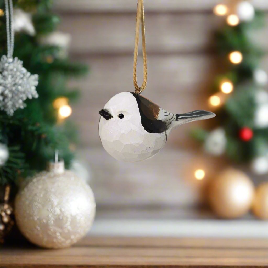 Long-tailed tit Hanging Ornaments - Wooden Islands