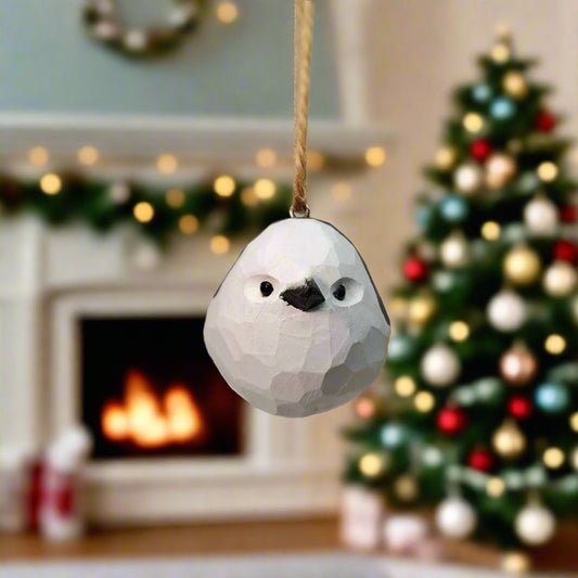 Long-tailed tit Hanging Ornaments - Wooden Islands