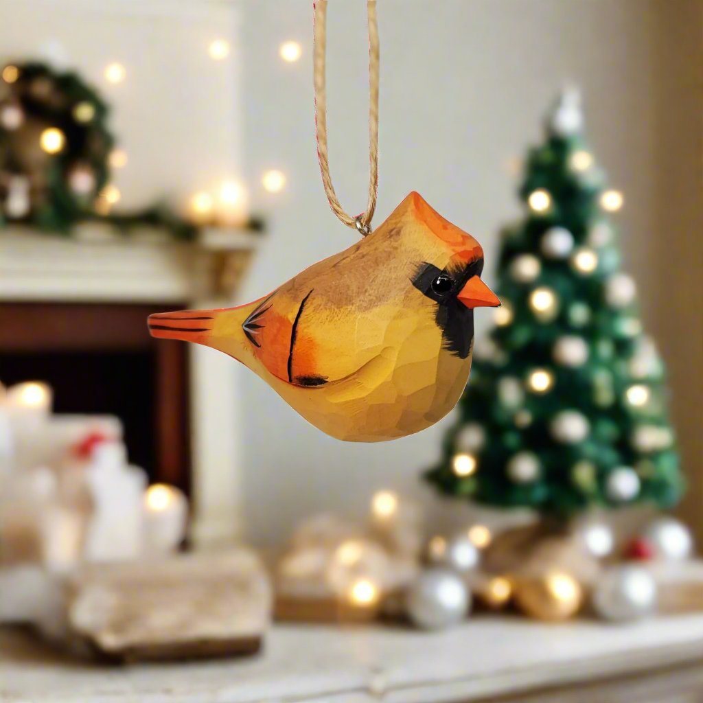 Northern Cardinal Female Ornaments - Wooden Islands