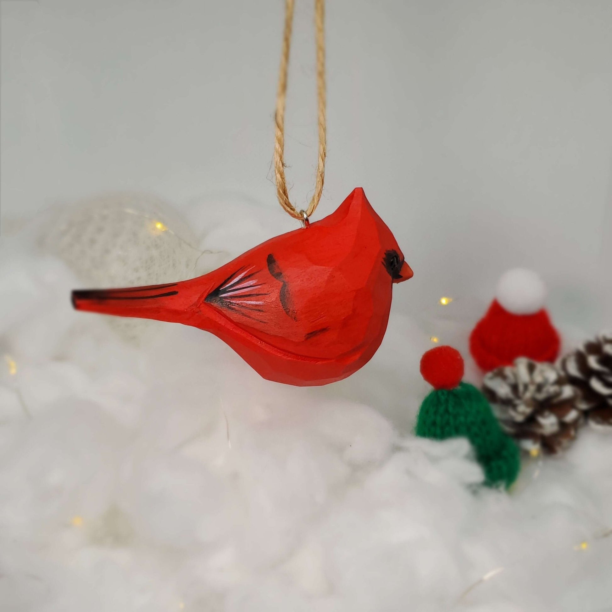 Northern Cardinal Male Ornaments - Wooden Islands