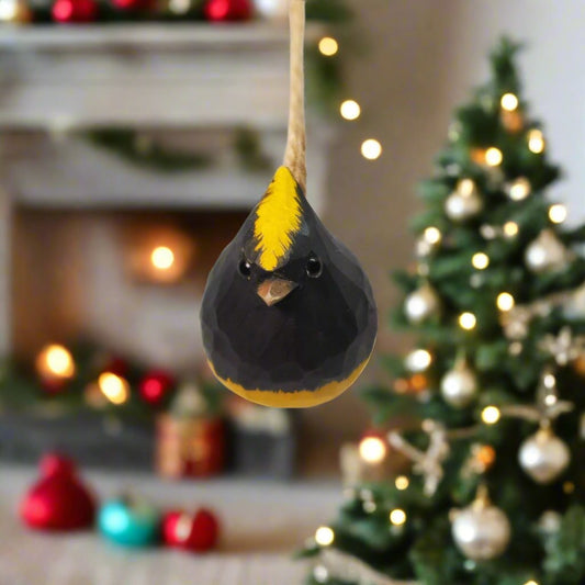 Sultan tit Bird Hanging Ornaments - Wooden Islands