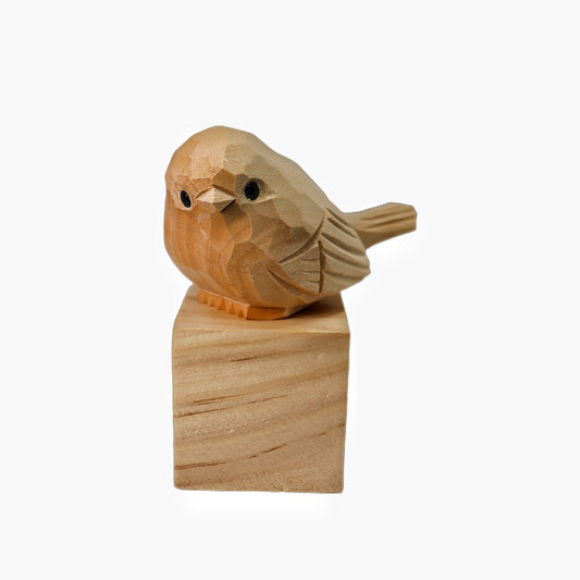 U003 Unfinished Wood bird statues - Wooden Islands