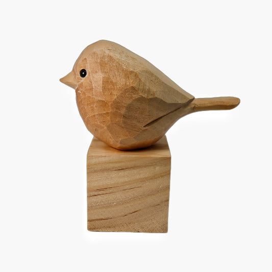 U007 Unfinished Wood bird statues - Wooden Islands