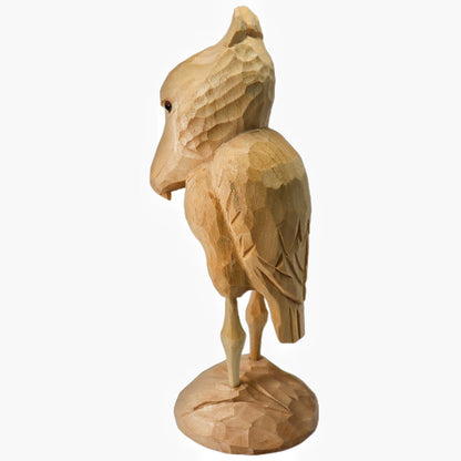 U014 Unfinished Wood bird statues - Wooden Islands