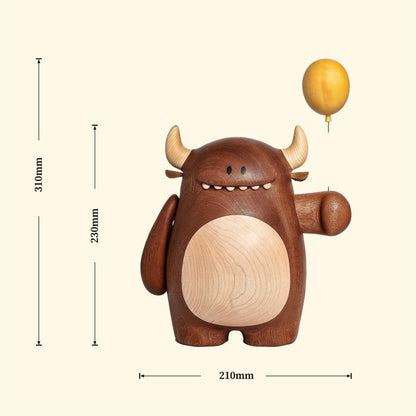 Monster Wooden Figurine: A Unique Touch to Your Desktop Decor