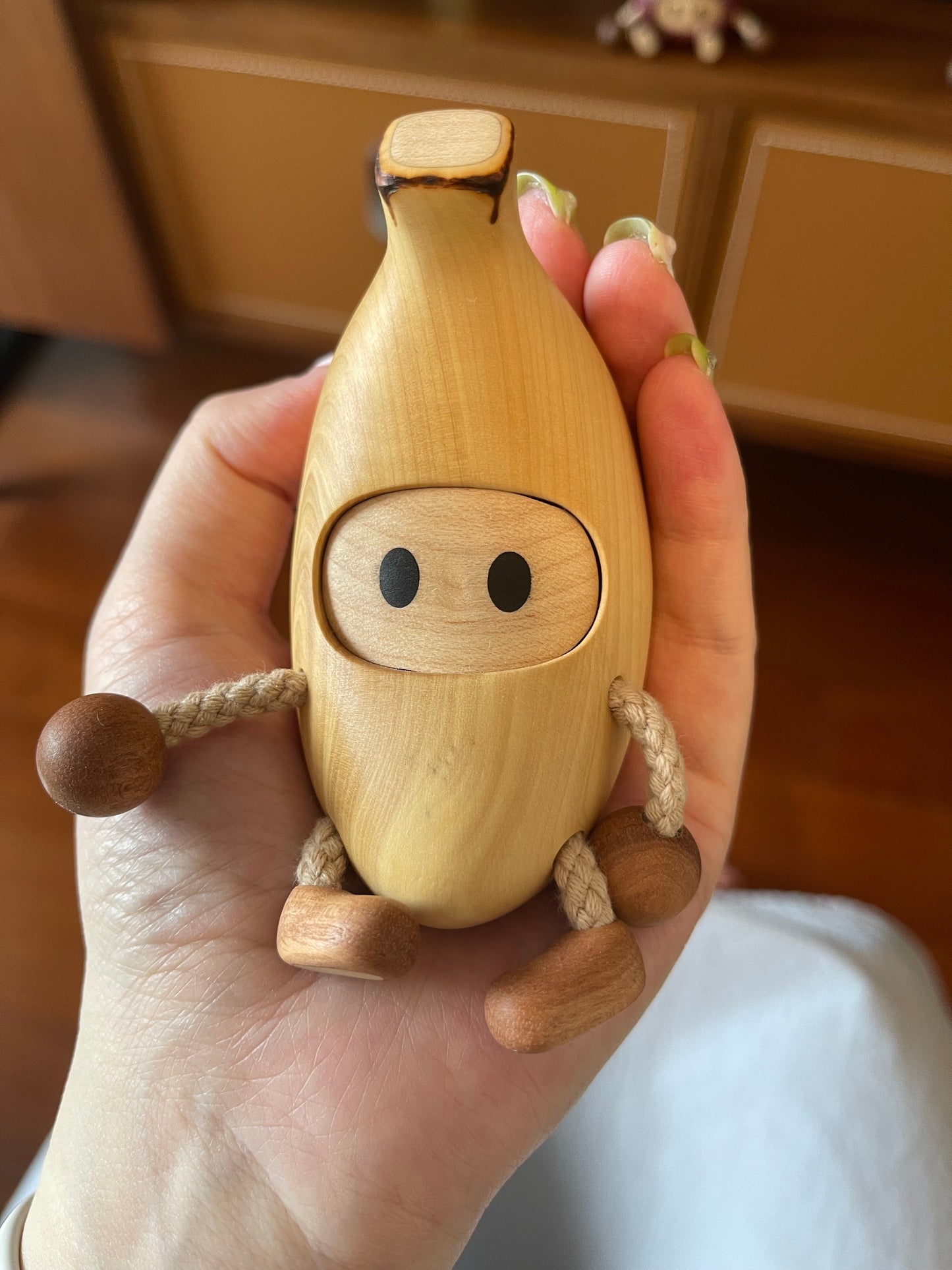 Banana Creative Cute Wooden Decoration - Tropical Charm for Your Home