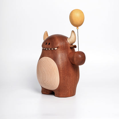 Monster Wooden Figurine: A Unique Touch to Your Desktop Decor