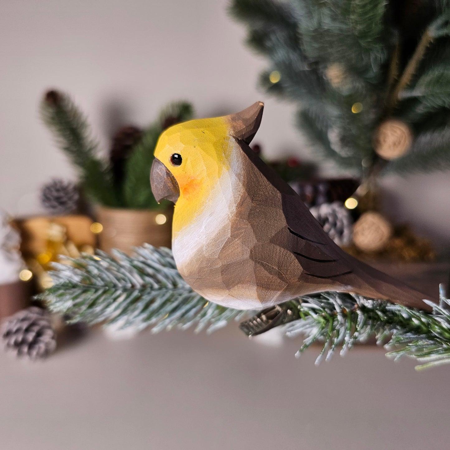 Cockatiel Clip-on Bird Ornament