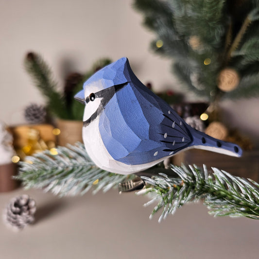 Bluejay Clip-on Bird Ornament