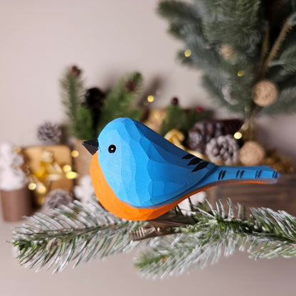 Eastern bluebird Clip-on Bird Ornament