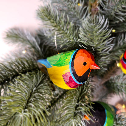 Gouldian finch Clip-on Bird Ornament