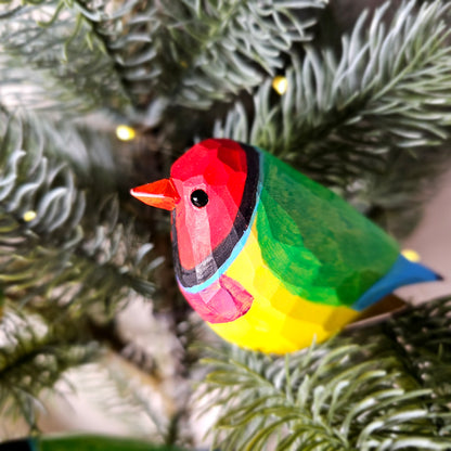 Gouldian finch Clip-on Bird Ornament