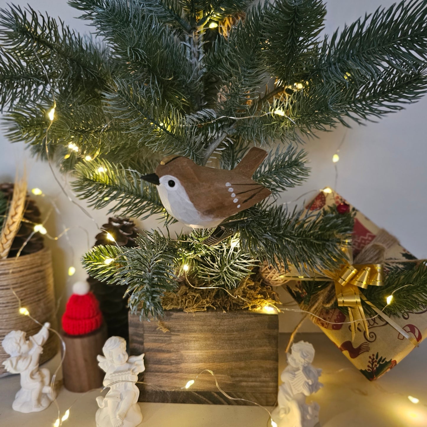 Goldcrest Clip-on Bird Ornament