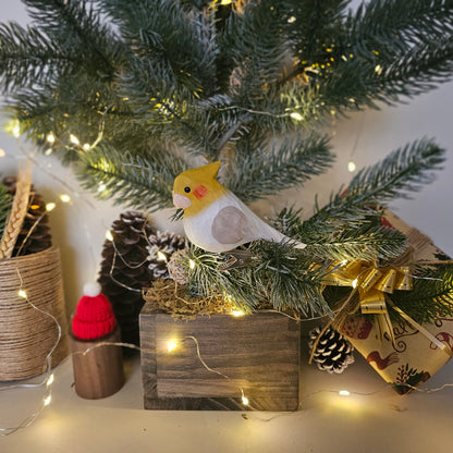 Cockatiel Clip-on Bird Ornament