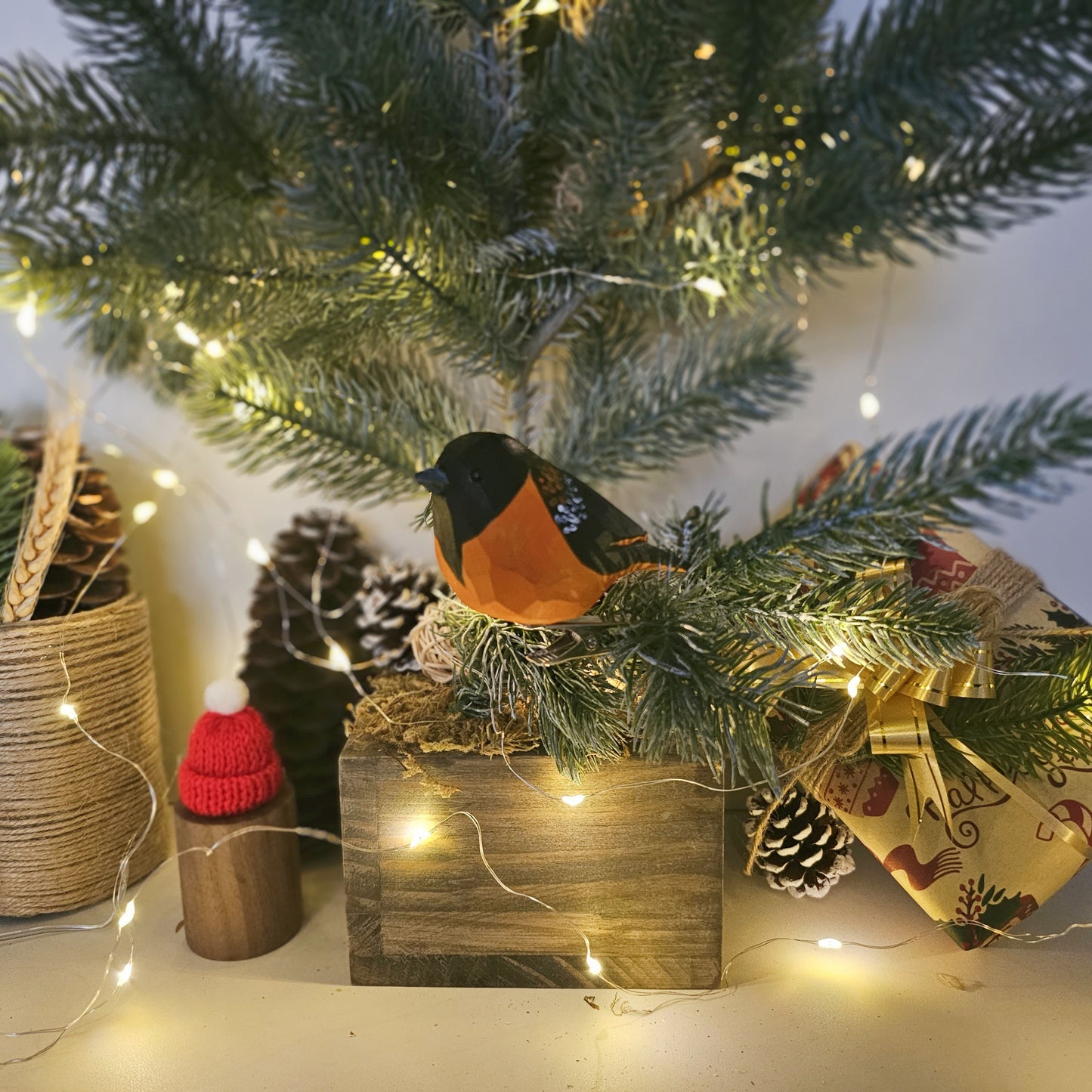 Baltimore Oriole Clip-on Bird Ornament