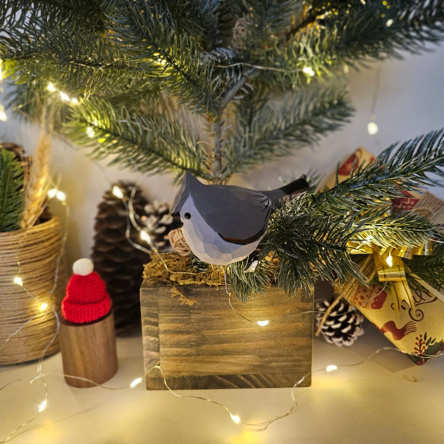 Tufted Titmouse Bird Clip-on Ornament