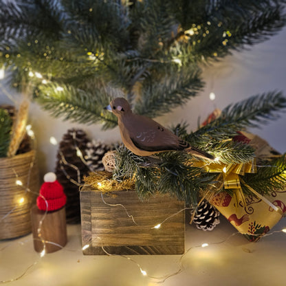 Mourning Dove Clip-on Bird Ornament