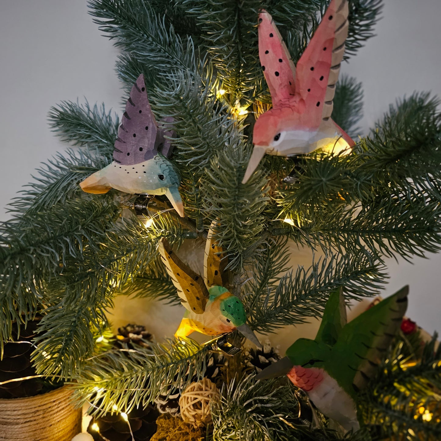 Hummingbird Clip-on Bird Ornament