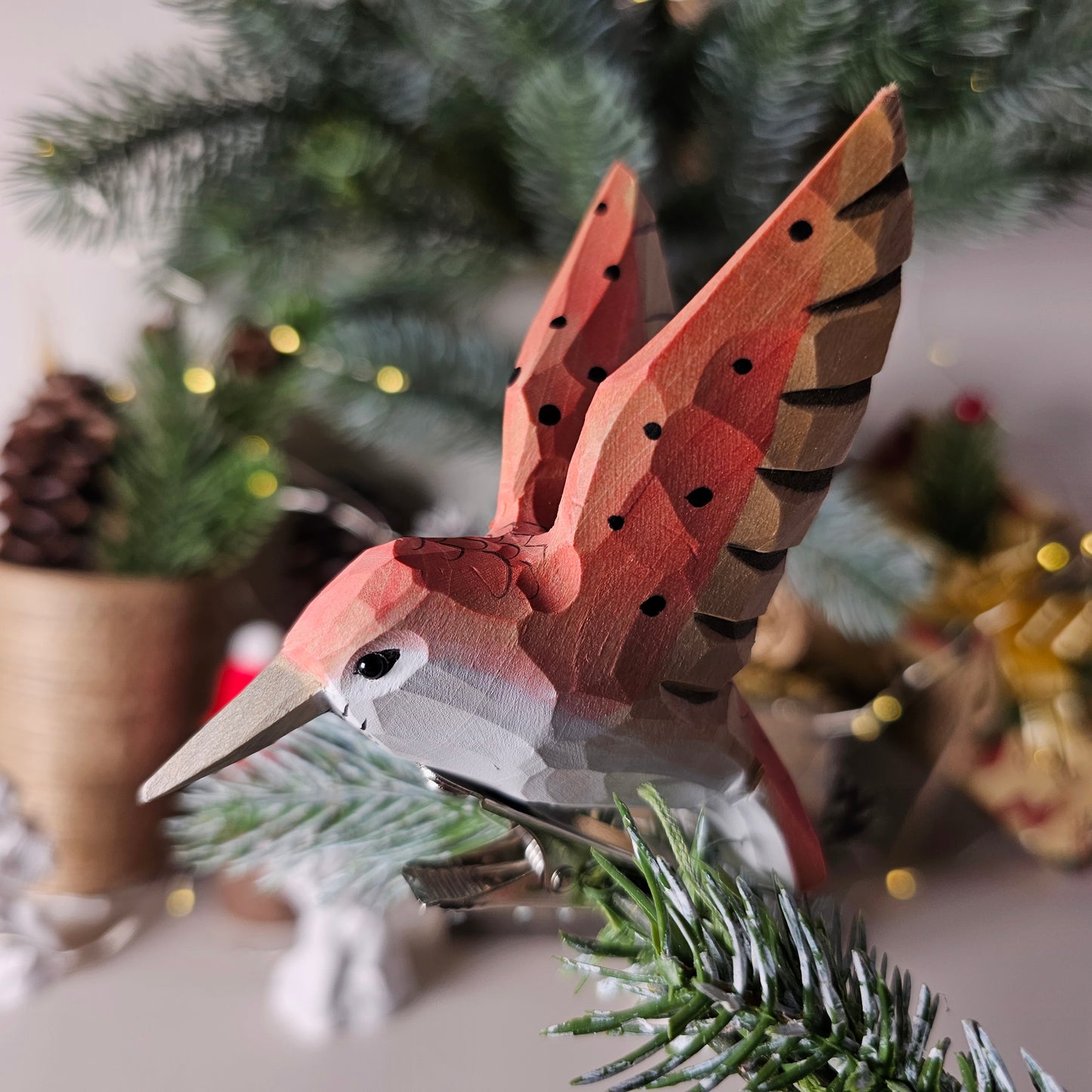 Hummingbird Clip-on Bird Ornament