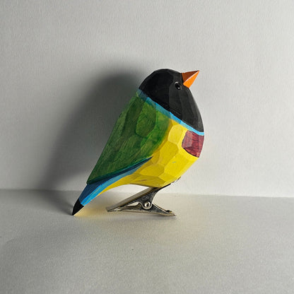 Gouldian finch Clip-on Bird Ornament