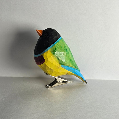 Gouldian finch Clip-on Bird Ornament