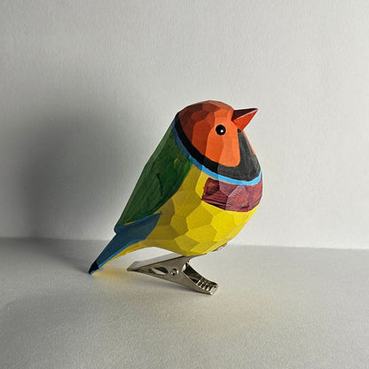 Gouldian finch Clip-on Bird Ornament