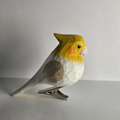 Cockatiel Clip-on Bird Ornament