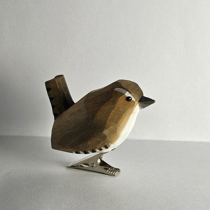 Winter Wren Bird Clip-on Ornament