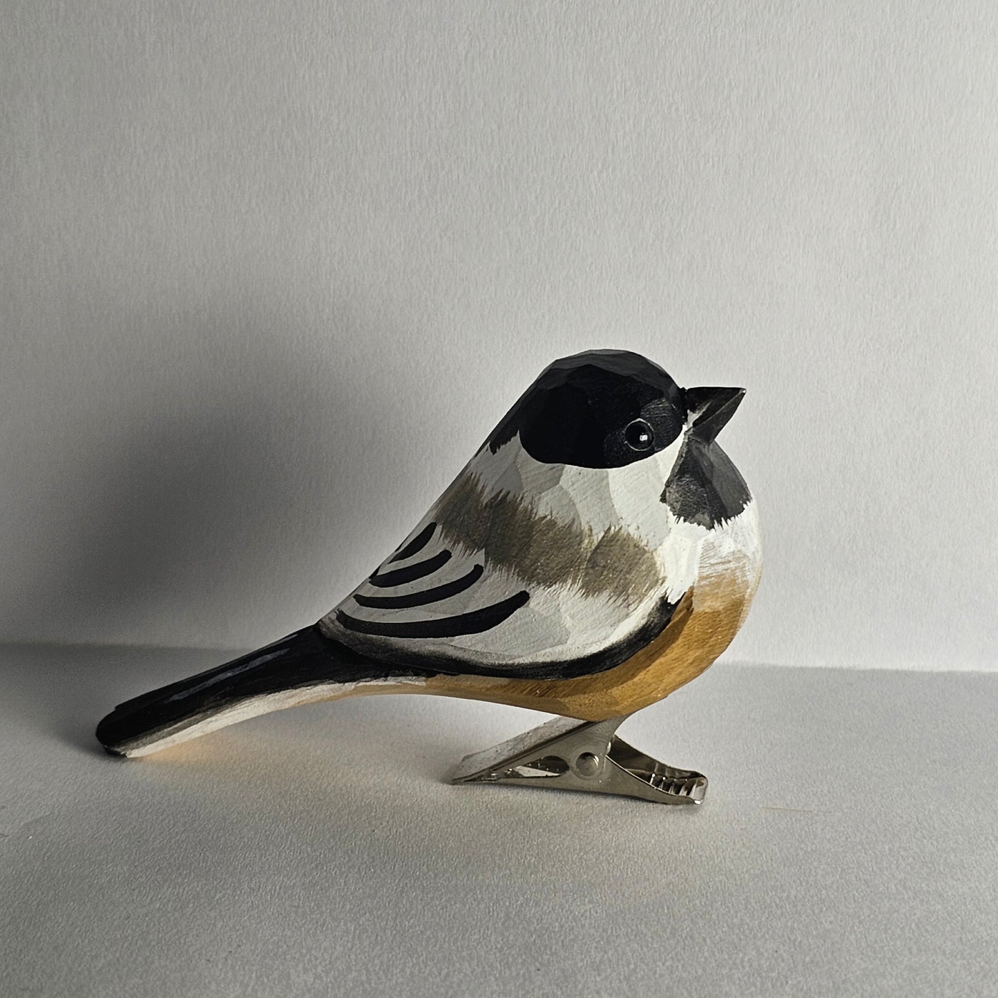 Chickadee Clip-on Bird Ornament