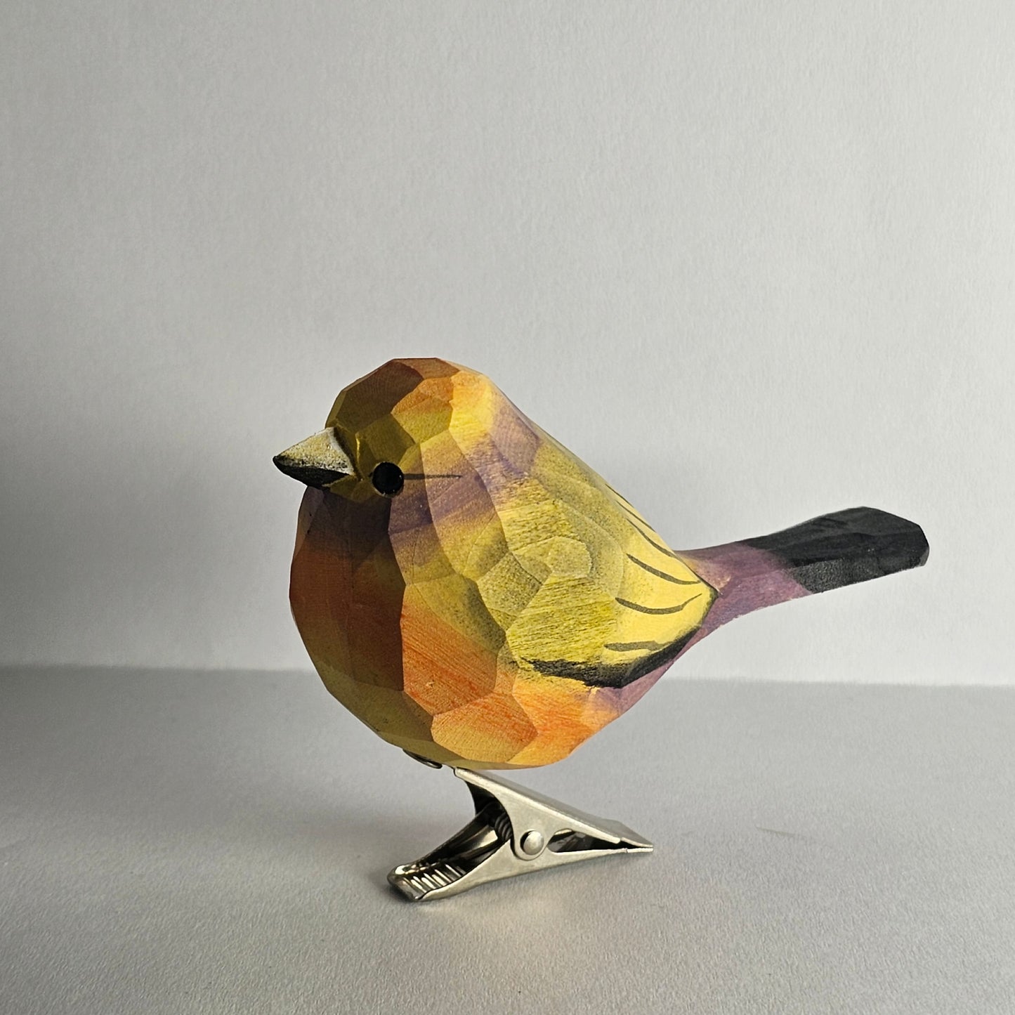 White-BrowedTit-Warbler Bird Clip-on Ornament